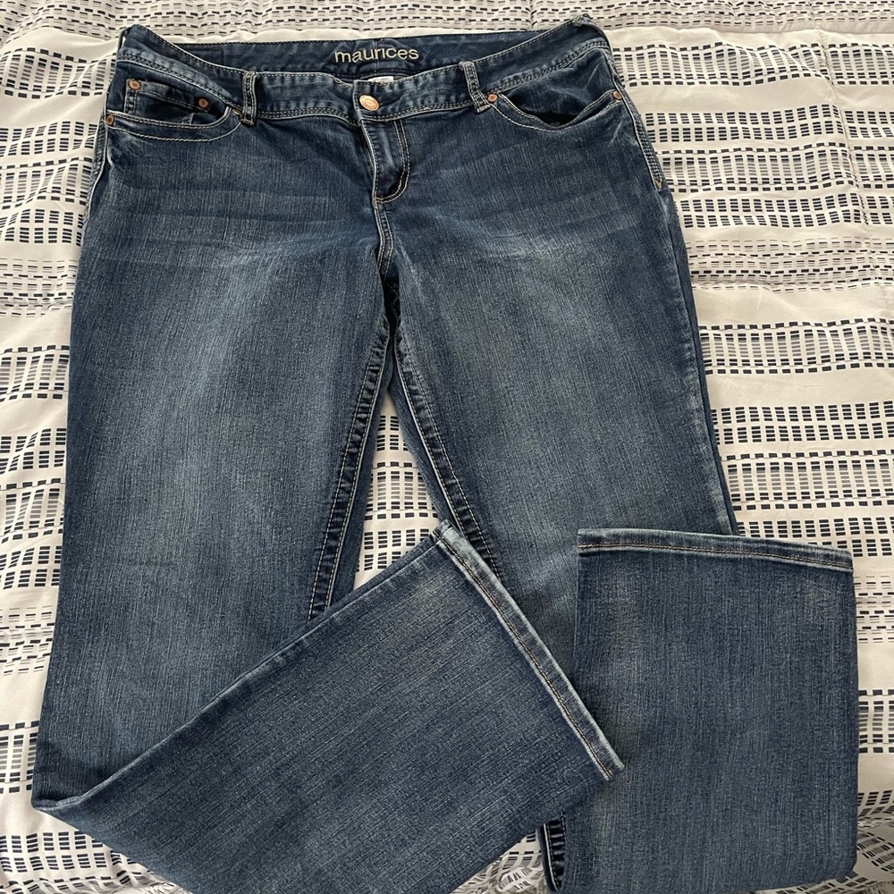 Maurices Classic Blue Straight Leg Jeans